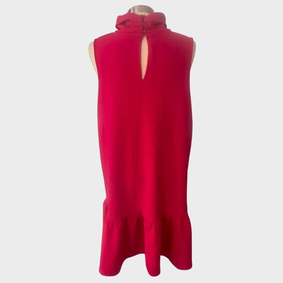 Ophelia Roe XL Dress High Neck Sleeveless Pink Red Poly Spandex - Picture 5 of 8